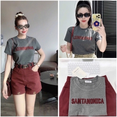 SET ÁO THÊU MIX JEAN ĐỎ KÈM TAG SẴN
