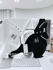 ÁO POLO CHANEL CỘC TAY CỔ BO CÚC ĐỒNG NỮ SẴN
