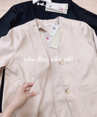 SET BLAZER CHÂN VÁY LI EO KÈM ÁO SẴN