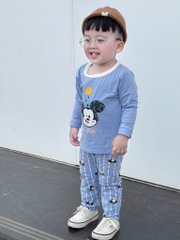 SET 2 BỘ DÀI MICKEY TONE XANH BÉ TRAI (XẢ 99k)