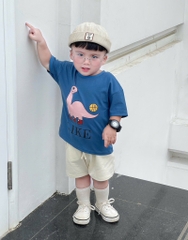 SET 3 ÁO KHỦNG LONG CỘC TAY BÉ TRAI