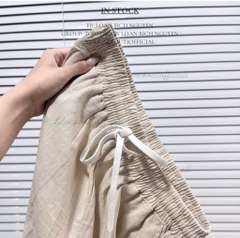 SET 2 QUẦN SUÔNG ĐEN BE CHUN DÂY NỮ