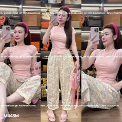 BỘ QUẦN PHỐI REN MIX ÁO DÍP NỮ