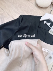 SET BLAZER CHÂN VÁY LI EO KÈM ÁO SẴN