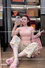 BỘ QUẦN PHỐI REN MIX ÁO DÍP NỮ