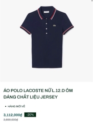 ÁO POLO LAC.COSTE NỮ ÔM DÁNG