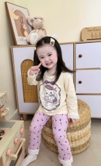 SET BỘ DÀI REN QUẦN TÍM BÉ GÁI SẴN