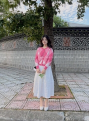 ÁO LEN CARDIGAN TRÁM HỒNG - BE - ĐEN ( XẢ 79k)