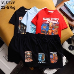 SET BỘ SIZE ĐẠI TUNG TUNG SAHUR CAPUCHINO BÉ TRAI