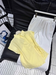 SET ÁO VÀNG QUẦN SUÔNG NỮ(XẢ 99k)