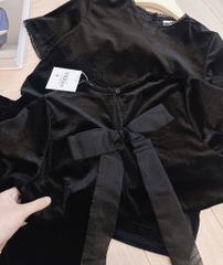 SET NHUNG PHỐI REN NƠ SAU NỮ THU ĐÔNG