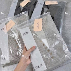 SET THUN PHỐI CỔ CÚC 2 MÀU NỮ THU ĐÔNG