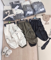 SÉT 3 QUẦN NỈ GIÓ TÚI HỘP ALO BÉ TRAI