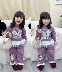 SET DÀI MICKY TÍM ĐẬM NHẠT BÉ GÁI