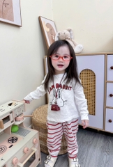SET 2 BỘ DÀI XƯỚC NƠ THỎ BÉ GÁI(XẢ 85k)