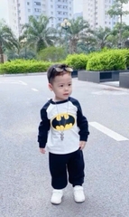 BỘ SIÊU NHÂN MARVAL DÀI TAY ĐỎ PHỐI GHI - BATMAN TRẮNG PHỐI ĐEN