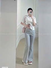 QUẦN LOE THUN GÂN TĂM NỮ SẴN