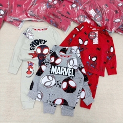 BỘ 3 BỘ DÀI SPIDERMAN MARVEL TONE ĐỎ GHI BÉ TRAI