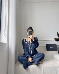 BỘ NGỦ BÔNG ULALA MÀU THAN NỮ THU ĐÔNG SẴN