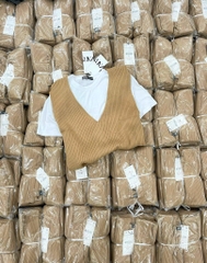 SET ÁO PHÔNG + GILE LEN ZARAAA NỮ THU ĐÔNG