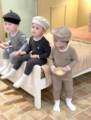 SET BỘ DÀI COTTON THÊU GẤU WHO BÉ TRAI