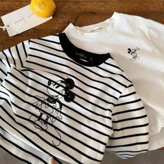 SET 2 ÁO MICKEY DÀI TAY BÉ TRAI BÉ GÁI SẴN