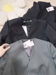 ÁO VEST NỮ ZARA KÈM ĐAI THU ĐÔNG SẴN(XẢ 139k)