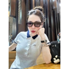 ÁO POLO COTTON CÁ SẤU CÚC BỌC NỮ SẴN (xả 49k)