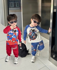 SET 2 BỘ DÀI NGƯỜI NHỆN – MARVAL TONE ĐỎ XANH BÉ TRAI SẴN