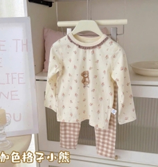 SET 2 BỘ DÀI HOA NHÍ HÀN QUỐC BÉ GÁI