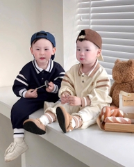 BỘ DÀI NỈ HAI DA POLO THÊU NGỰA 2 MÀU BÉ TRAI