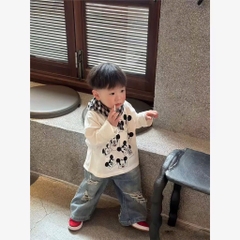 SET BỘ ÁO DÀI TAY MICKEY QUẦN JEAN DÀI BÉ TRAI (SALE 82k)