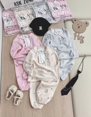 BỘ DÀI LÔNG THỎ KITTY BÉ GÁI 3 MÀU SẴN (SALE 59k)