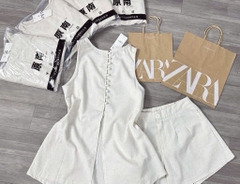 SÉT BỘ CỘC LINEN ÁO YẾM CÚC BỌC NỮ SẴN