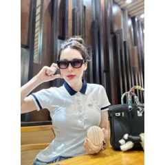 ÁO POLO COTTON CÁ SẤU CÚC BỌC NỮ SẴN (xả 49k)