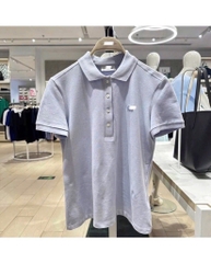 ÁO POLO CÁ SẤU XANH DƯƠNG NHẠT BASIC NỮ