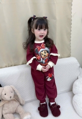 SET BỘ DÀI NỈ NOEL MERRY CHRISTMAS MÈO KT CHUỘT MK BÉ GÁI SẴN