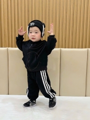 SET BỘ DÀI ĐEN SỌC TRẮNG BÉ TRAI