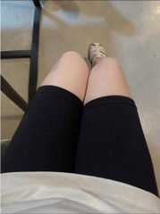 SET 2 QUẦN LEGGING ĐÙI NÂU ĐEN NỮ(xả 50k)