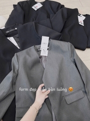 ÁO VEST NỮ ZARA KÈM ĐAI THU ĐÔNG SẴN(XẢ 139k)