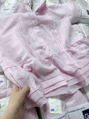 ÁO SƠ MI GU BÈO HỒNG CÁCH ĐIỆU NỮ SẴN( xả 79k )