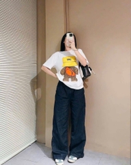 ÁO PHÔNG GẤU LEE CỘC TAY NỮ SẴN (sale 85k)