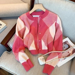ÁO LEN CARDIGAN TRÁM HỒNG - BE - ĐEN ( XẢ 79k)