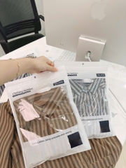 ÁO SƠ MI KẺ TAY LỬNG 2 MÀU NỮ