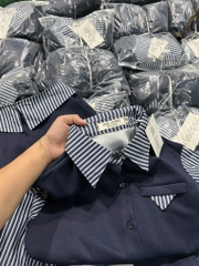 SET ĐẦM PHỐI SƠ MI DÀI TAY MÀU THAN NỮ