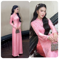 SET ÁO DÀI TƠ HỒNG NỮ