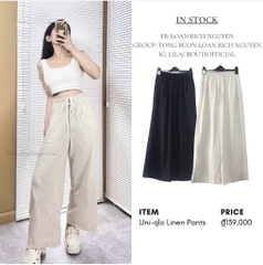 SET 2 QUẦN SUÔNG ĐEN BE CHUN DÂY NỮ