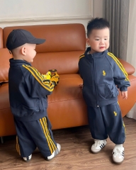 SET BỘ DÀI NỈ KHOÁC THỂ THAO THÊU NGỰA BÉ TRAI