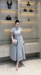 VÁY XOÈ NHẸ CỔ TRẮNG NỮ