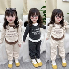 SET 2 BỘ DÀI NOBODY BE XÁM BÉ GÁI